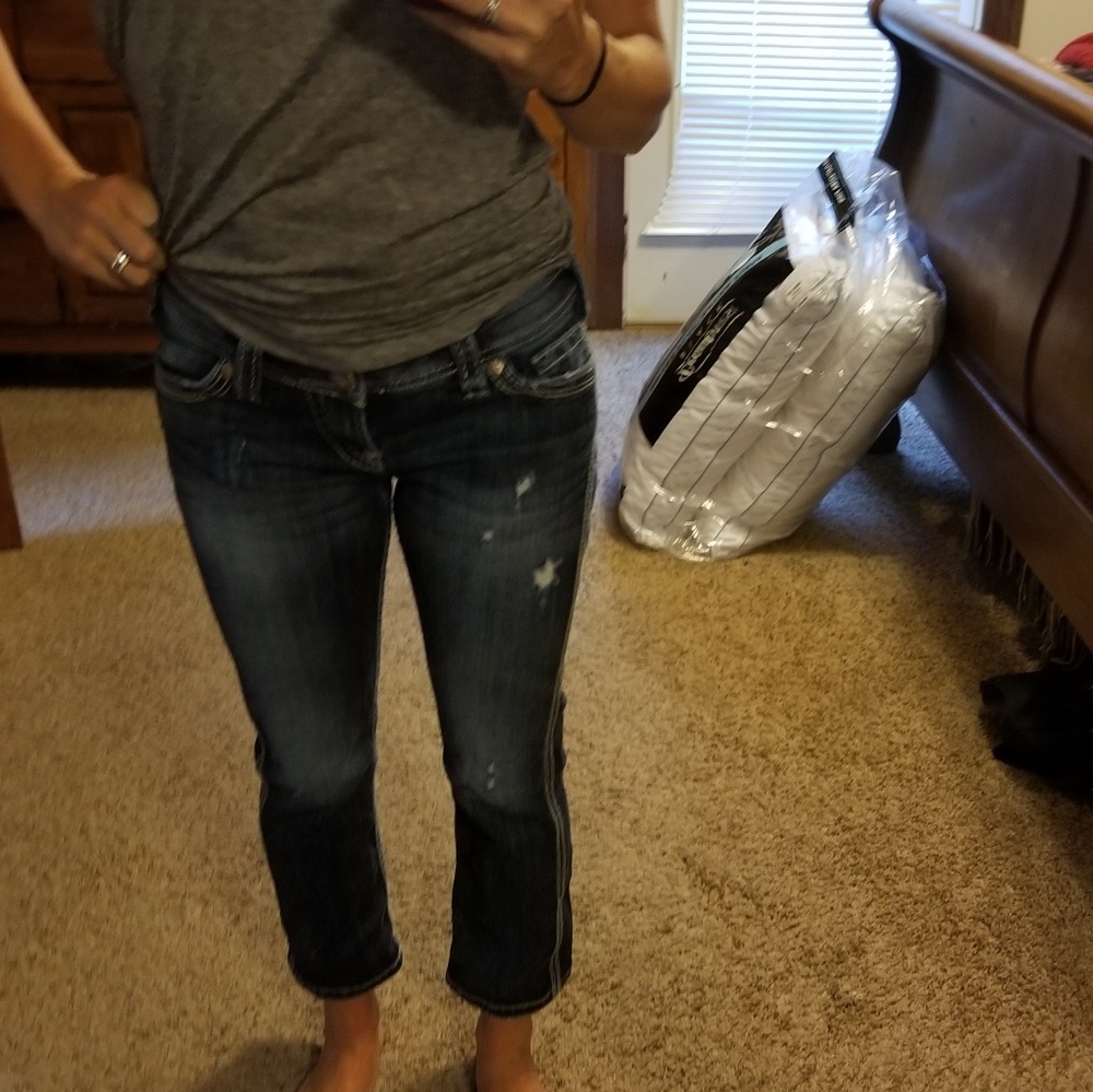 Silver suki capri